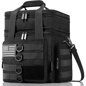 Tactical Lunch Box for Men,Large Insulated LunchBag Adult,Heavy Duty Double Deck